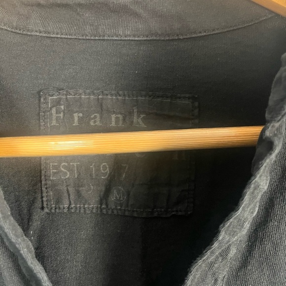 Frank & Eileen - PATRICK Popover Henley in black size medium flaw - Picture 3 of 8